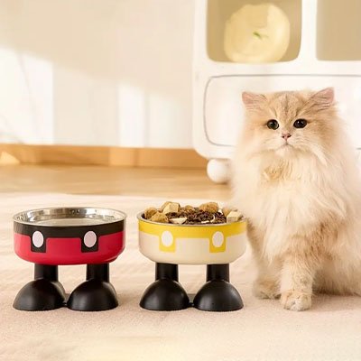 Gamelle chat surélevée avec pieds