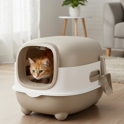 Bac à litière chat