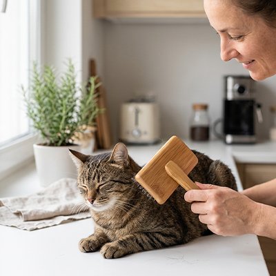 Brosse chat poil long​ 