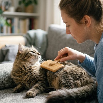 Brosse pour chat poil long​ 