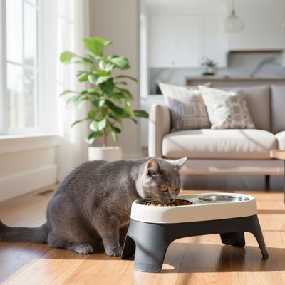 Gamelle Chat surélevée Noir