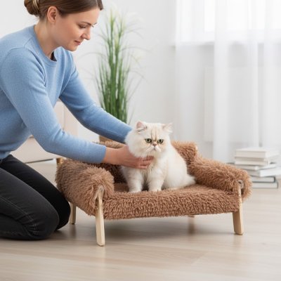 Lit pour Chat bois 