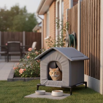 Maison exterieur pour chat 