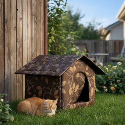 Niche extérieur pour chat 