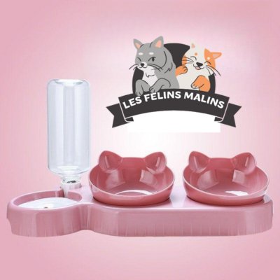 GAMELLE POUR CHAT|FOODRINK CATS™ - Les Félins Malins