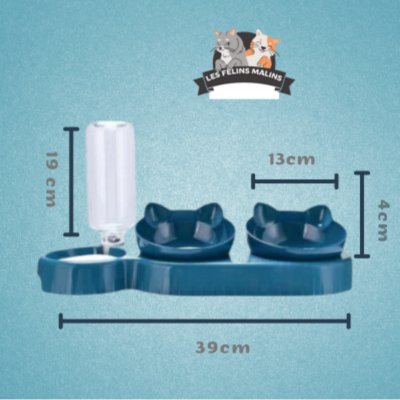 GAMELLE POUR CHAT|FOODRINK CATS™ - Les Félins Malins