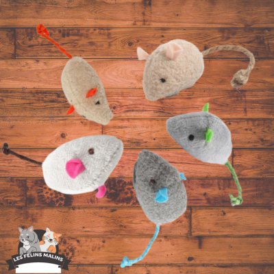 SOURIS HERBES A CHAT | CATNIP MOUSE™ - Les Félins Malins